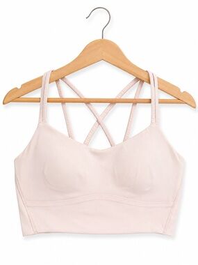 Lululemon Like a Cloud Longline Bra Light Support B/C Cup Pink Size 4